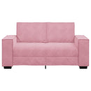 2-personers sofa 160x78x84 cm fløjl lyserød