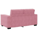 2-personers sofa 160x78x84 cm fløjl lyserød