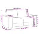 2-personers sofa 160x78x84 cm fløjl vinrød