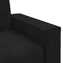 2-personers sofa 160x78x84 cm fløjl sort