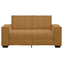 2-personers sofa 160x78x84 cm fløjl brun