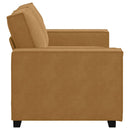2-personers sofa 160x78x84 cm fløjl brun