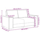 2-personers sofa 160x78x84 cm velour cremefarvet