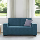 2-personers sofa 160x78x84 cm fløjl blå