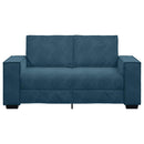 2-personers sofa 160x78x84 cm fløjl blå