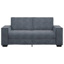 2-personers sofa 180x78x84 cm fløjl mørkegrå