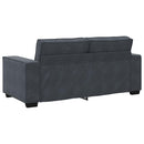 2-personers sofa 180x78x84 cm fløjl mørkegrå