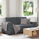 2-personers sofa 180x78x84 cm fløjl mørkegrå