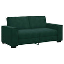 2-personers sofa 180x78x84 cm fløjl mørkegrøn