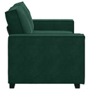 2-personers sofa 180x78x84 cm fløjl mørkegrøn