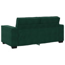2-personers sofa 180x78x84 cm fløjl mørkegrøn
