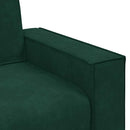 2-personers sofa 180x78x84 cm fløjl mørkegrøn