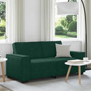 2-personers sofa 180x78x84 cm fløjl mørkegrøn