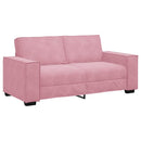 2-personers sofa 180x78x84 cm fløjl lyserød