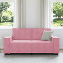 2-personers sofa 180x78x84 cm fløjl lyserød