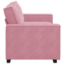 2-personers sofa 180x78x84 cm fløjl lyserød