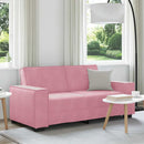 2-personers sofa 180x78x84 cm fløjl lyserød