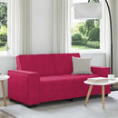 2-personers sofa 180x78x84 cm fløjl vinrød
