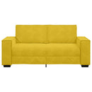 2-personers sofa 180x78x84 cm fløjl gul