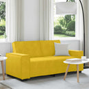 2-personers sofa 180x78x84 cm fløjl gul
