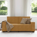 2-personers sofa 180x78x84 cm fløjl brun