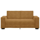 2-personers sofa 180x78x84 cm fløjl brun