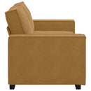 2-personers sofa 180x78x84 cm fløjl brun