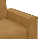 2-personers sofa 180x78x84 cm fløjl brun