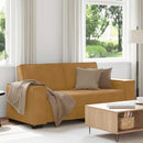 2-personers sofa 180x78x84 cm fløjl brun
