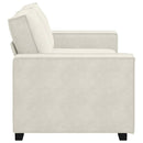 2-personers sofa 180x78x84 cm velour cremefarvet