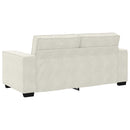 2-personers sofa 180x78x84 cm velour cremefarvet