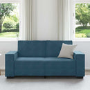 2-personers sofa 180x78x84 cm fløjl blå
