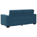 2-personers sofa 180x78x84 cm fløjl blå