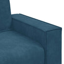 2-personers sofa 180x78x84 cm fløjl blå
