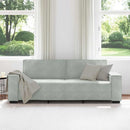 3-personers sofa 220x78x84 cm velour lysegrå