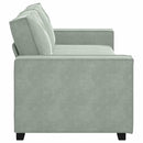 3-personers sofa 220x78x84 cm velour lysegrå