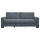 3-personers sofa 220x78x84 cm fløjl mørkegrå