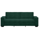 3-personers sofa 220x78x84 cm fløjl mørkegrøn