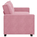 3-personers sofa 220x78x84 cm fløjl lyserød