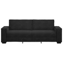 3-personers sofa 220x78x84 cm velour sort