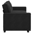 3-personers sofa 220x78x84 cm velour sort