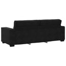 3-personers sofa 220x78x84 cm velour sort