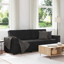 3-personers sofa 220x78x84 cm velour sort