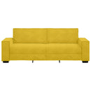 3-personers sofa 220x78x84 cm velour gul