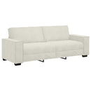 3-personers sofa 220x78x84 cm fløjl cremefarvet