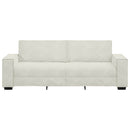 3-personers sofa 220x78x84 cm fløjl cremefarvet