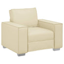 Sofa Stol Creme 100 cm Faux læder