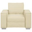 Sofa Stol Creme 100 cm Faux læder