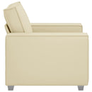 Sofa Stol Creme 100 cm Faux læder