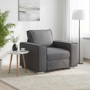 Sofa Stol Grå 100 cm Faux læder